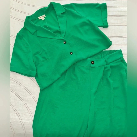 Faith & Joy Two Piece Set - Top & Trousers Pants Size L - NWOT - Picture 2 of 12